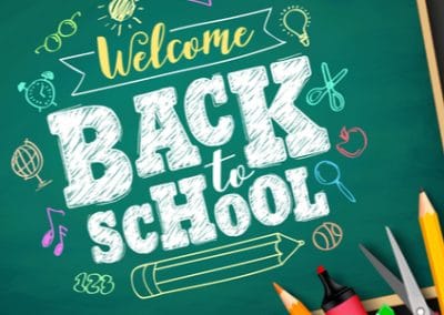 back to school chalkboard