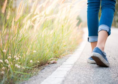 walking to destress for teachers